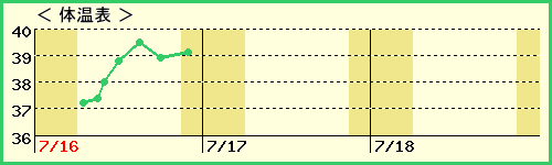 babymasaさんの体温表